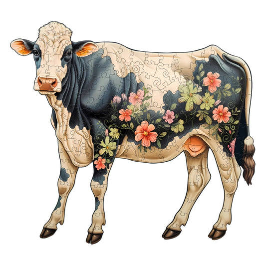 Wooden Cattle Jigsaw Puzzle