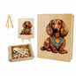 Wooden Dachshund Jigsaw Puzzle