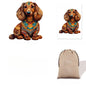 Wooden Dachshund Jigsaw Puzzle