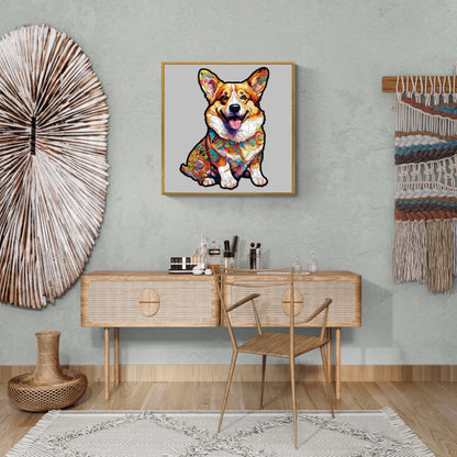 Wooden Dog Jigsaw Puzzle