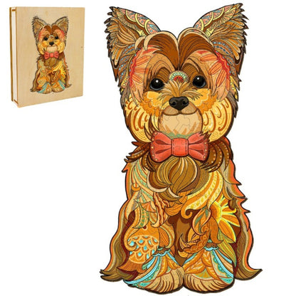 Wooden Dog Jigsaw Puzzle