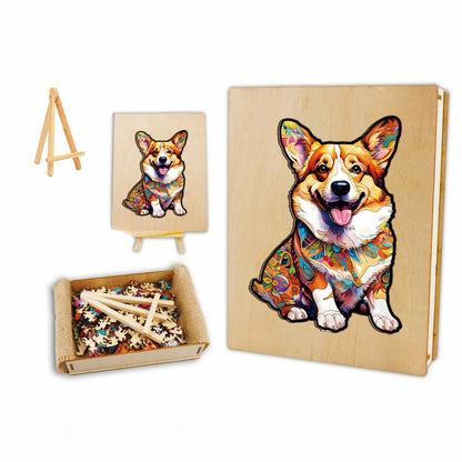Wooden Dog Jigsaw Puzzle