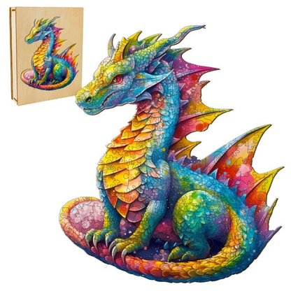 Wooden Dragon Jigsaw Puzzle