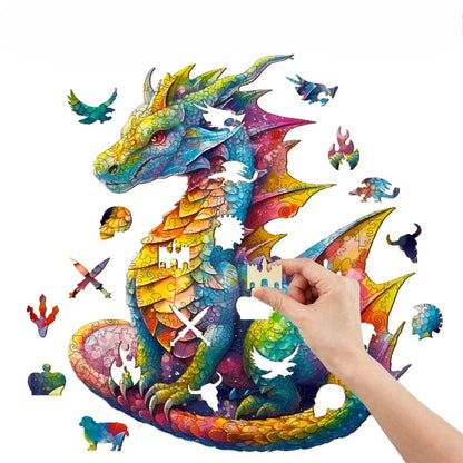 Wooden Dragon Jigsaw Puzzle