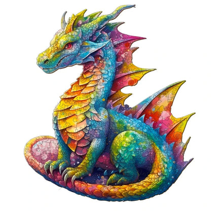 Wooden Dragon Jigsaw Puzzle