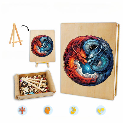 Wooden Dragon Jigsaw Puzzle