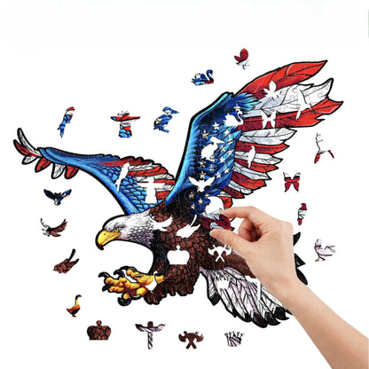 Wooden Eagle Jigsaw Puzzle