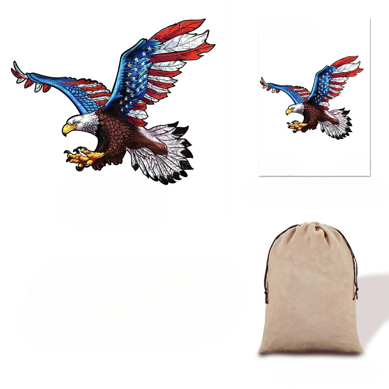 Wooden Eagle Jigsaw Puzzle