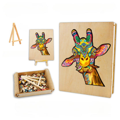 Wooden Giraffe Jigsaw Puzzle