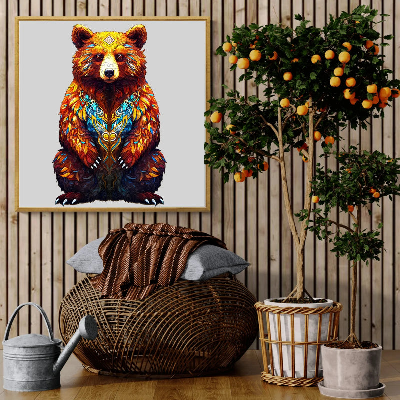 Wooden King Bears Jigsaw Puzzle