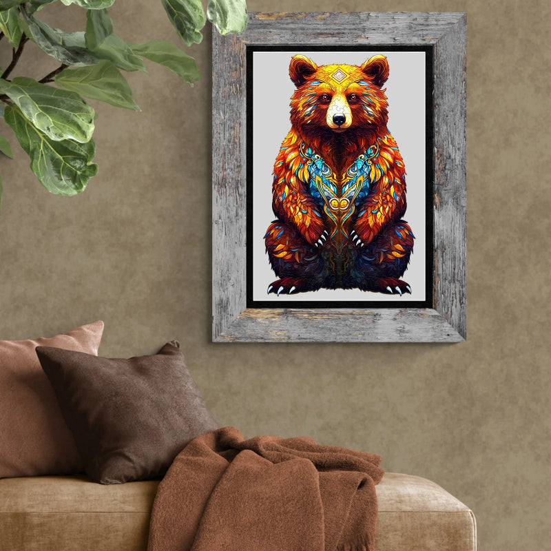 Wooden King Bears Jigsaw Puzzle