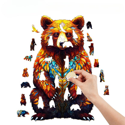 Wooden King Bears Jigsaw Puzzle