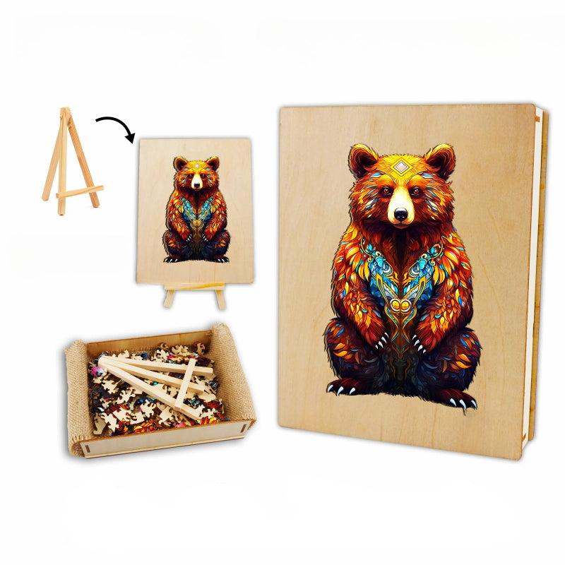 Wooden King Bears Jigsaw Puzzle