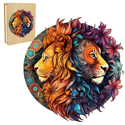 Wooden Lion Jigsaw Puzzle