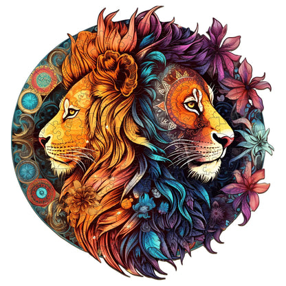 Wooden Lion Jigsaw Puzzle