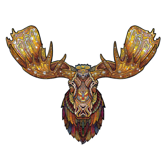 Wooden Majestic Moose Jigsaw Puzzle