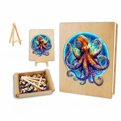 Wooden Octopus Jigsaw Puzzle