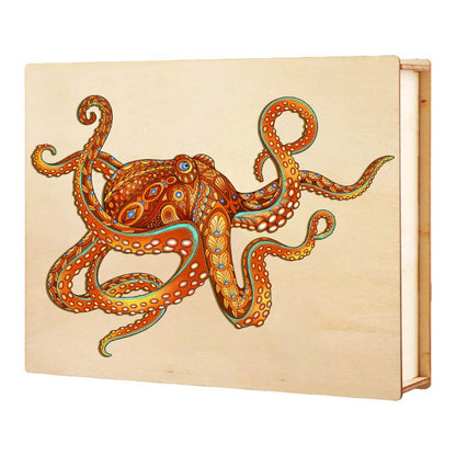 Wooden Octopus Jigsaw Puzzle