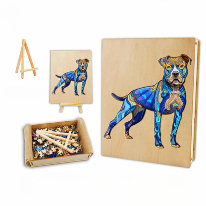 Wooden Pitbull Jigsaw Puzzle