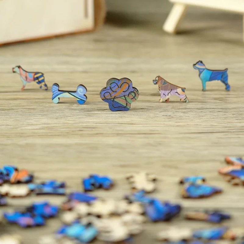 Wooden Pitbull Jigsaw Puzzle