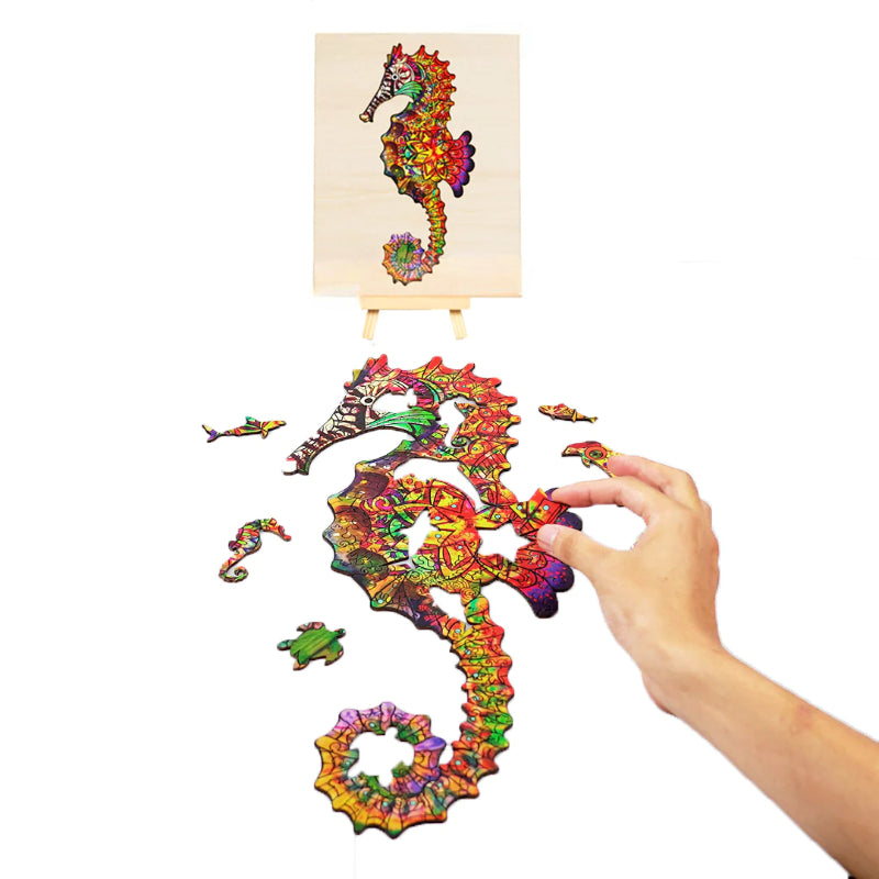 Wooden Sea Horse Jigsaw Puzzle