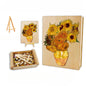 Wooden Sunflowers Jigsaw Puzzle