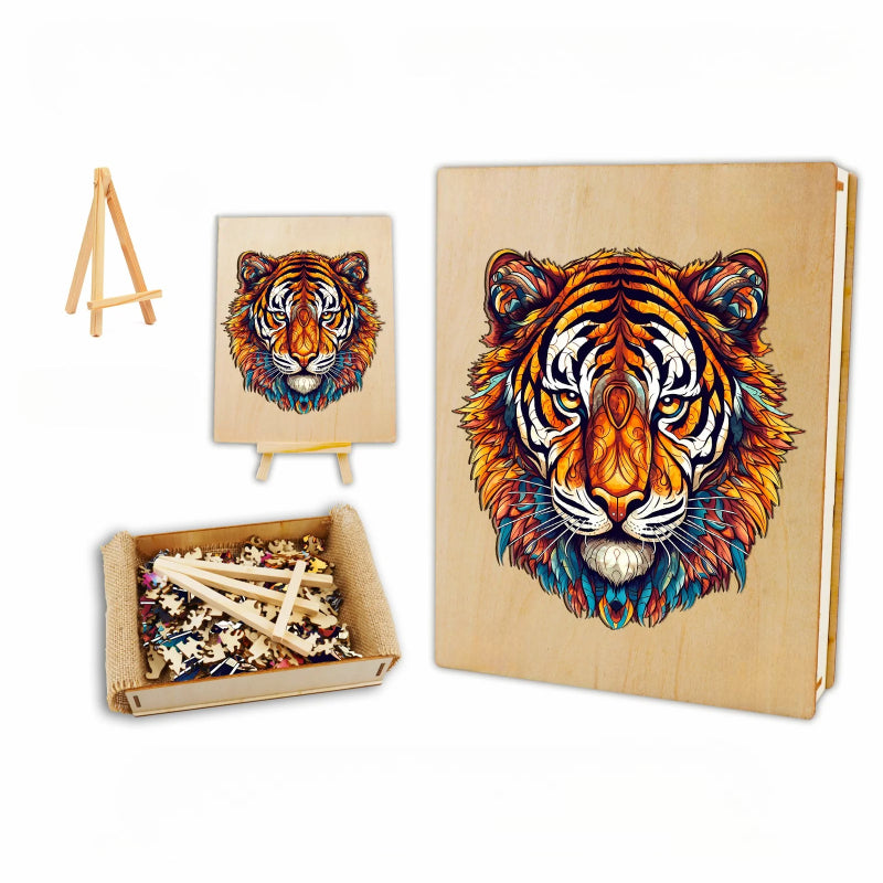 Wooden Tiger Jigsaw Puzzle