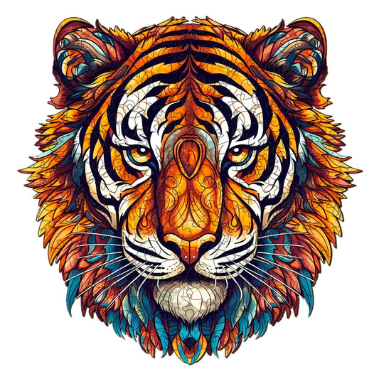 Wooden Tiger Jigsaw Puzzle