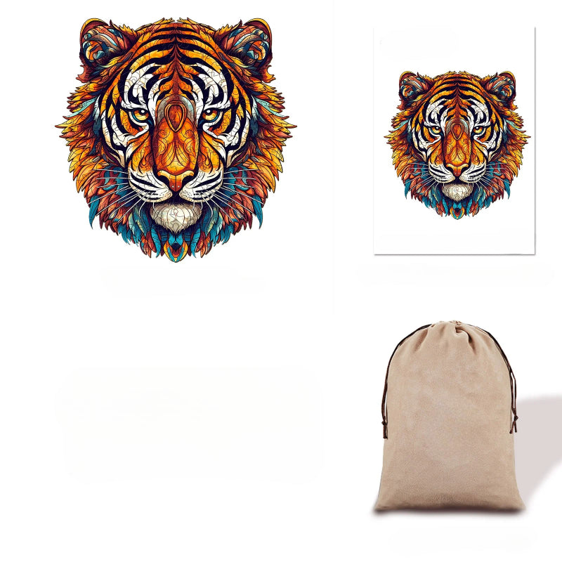 Wooden Tiger Jigsaw Puzzle