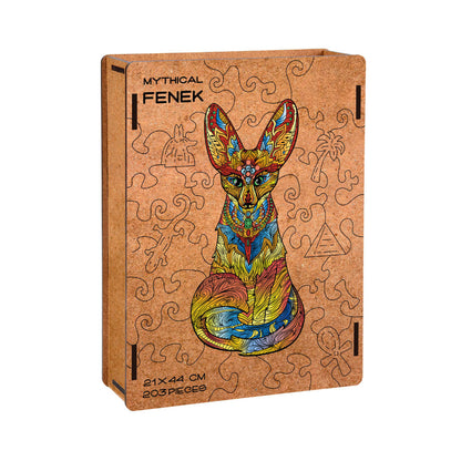 Artistic Fenec Wooden Puzzle