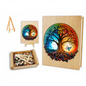 Yin Yang Tree Wooden Jigsaw Puzzle