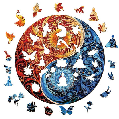 Yin Yang Wooden Jigsaw Puzzle