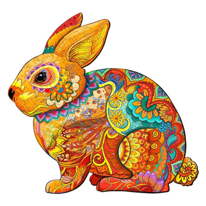 Lucky Rabbit Wooden Jigsaw Puzzle