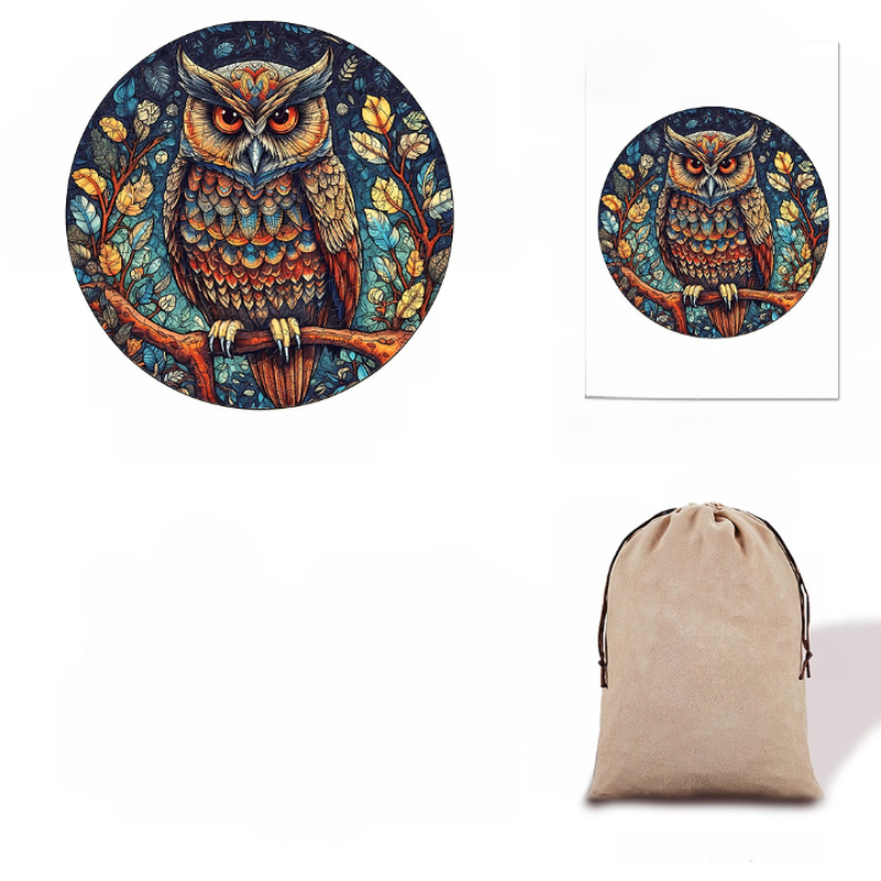 Mystic Owl Wooden Jigsaw Puzzle