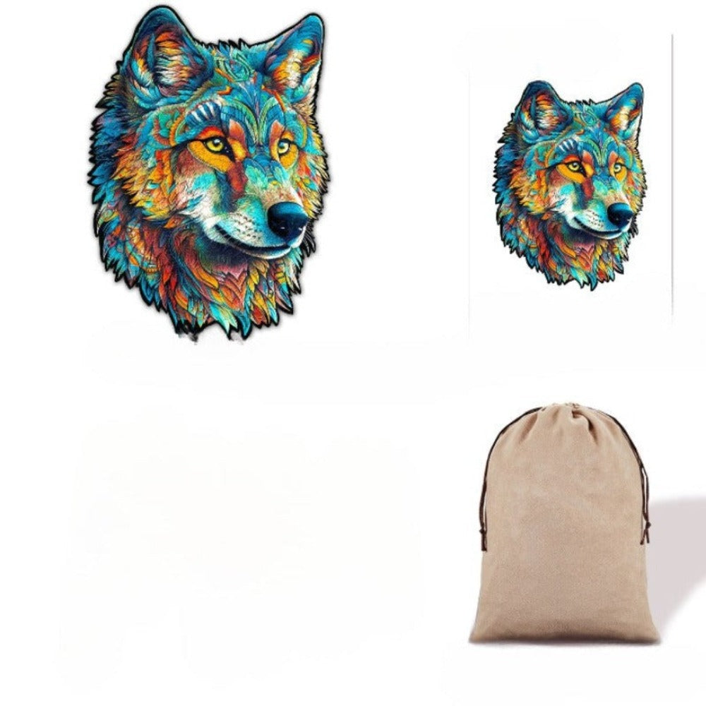 Fearless Wolf Wooden Jigsaw Puzzle