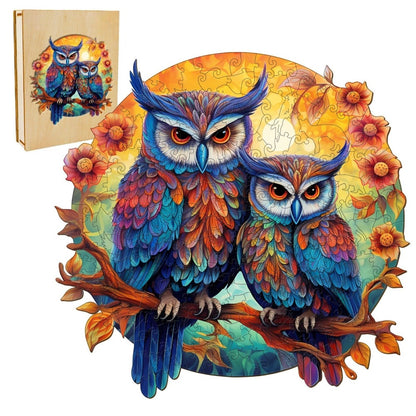 Owl Family Wooden Jigsaw Puzzle