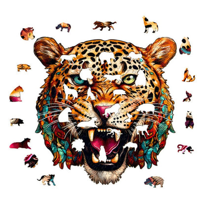 Agile Leopard Wooden Jigsaw Puzzle