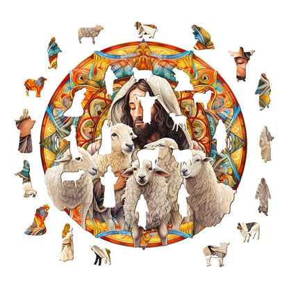 Jesus Shepherd Wooden Jigsaw Puzzle