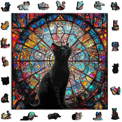 Vibrant Cat Themed Jigsaw Puzzle