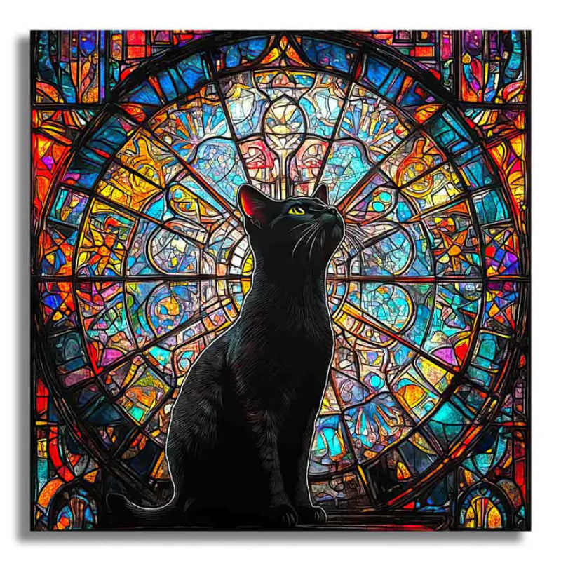 Vibrant Cat Themed Jigsaw Puzzle