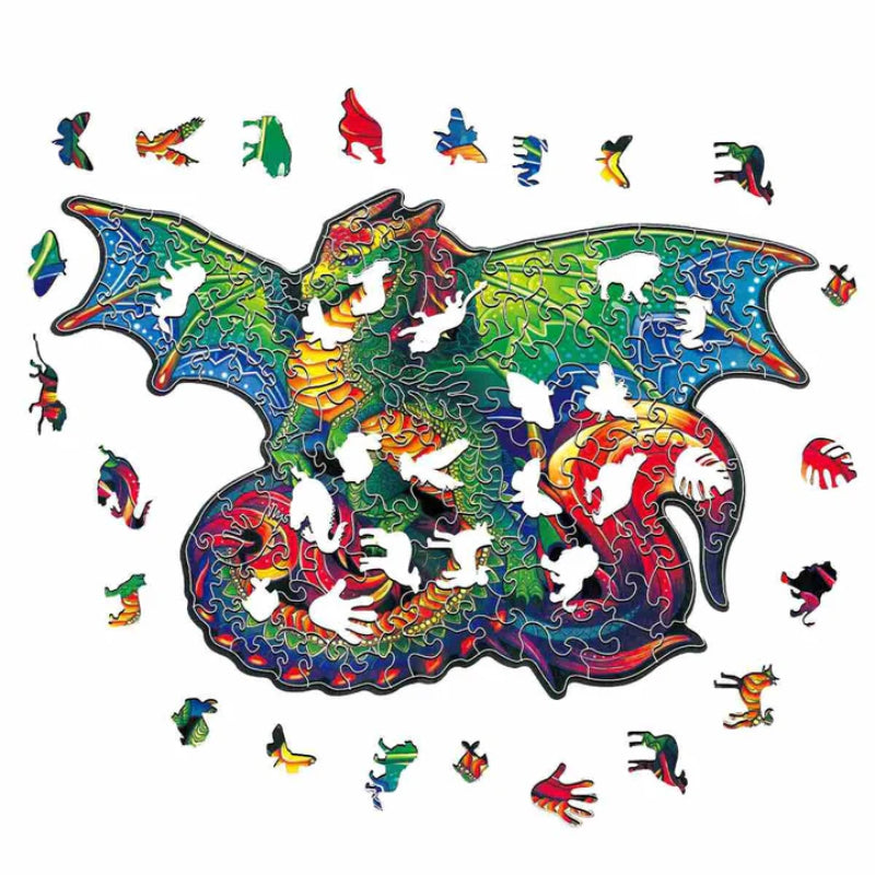 Mystical Dragon Wooden Puzzle