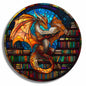 Library Themed Dragon Wooden Puzzle