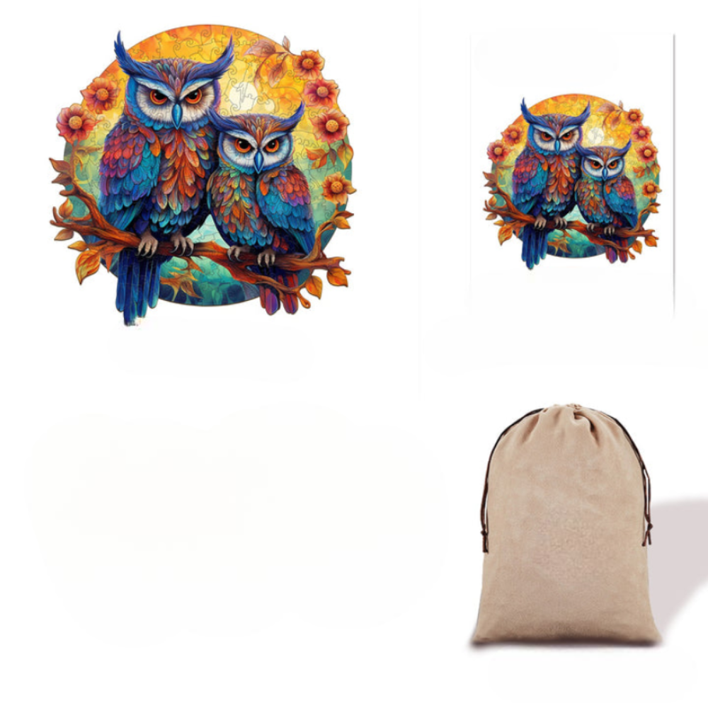 Owl Family Wooden Jigsaw Puzzle