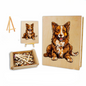 Smart Border Collie Wooden Jigsaw Puzzle