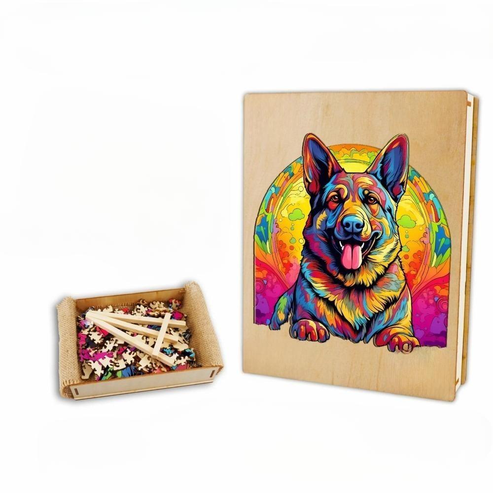 German Shepherd Wooden Jigsaw Puzzle