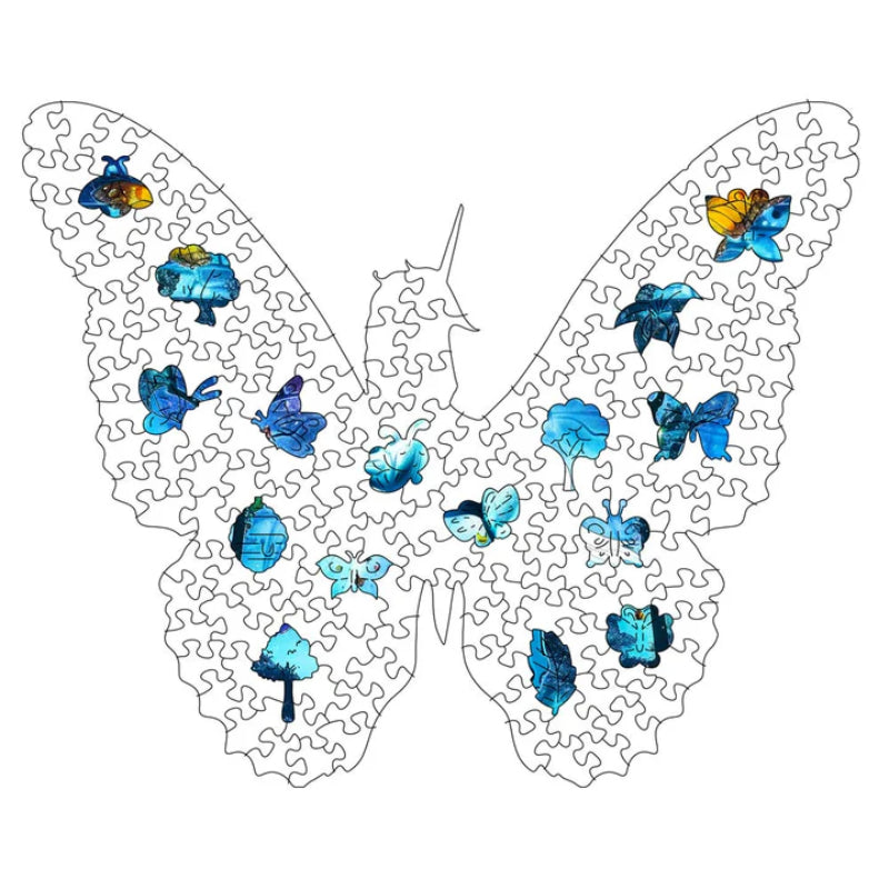 Butterfly Shaped Unicorn Jigsaw Puzzle