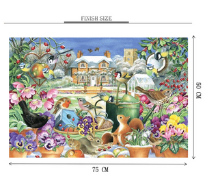 Chirping Birds Wooden 1000 Piece Jigsaw Puzzle Toy For Adults and Kids