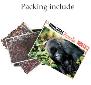 Mother Gorilla is Wooden 1000 Piece Jigsaw Puzzle Toy For Adults and Kids