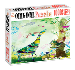Watercolor Dream Artist Wooden 1000 Piece Jigsaw Puzzle Toy For Adults and Kids