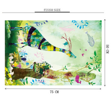 Watercolor Dream Artist Wooden 1000 Piece Jigsaw Puzzle Toy For Adults and Kids